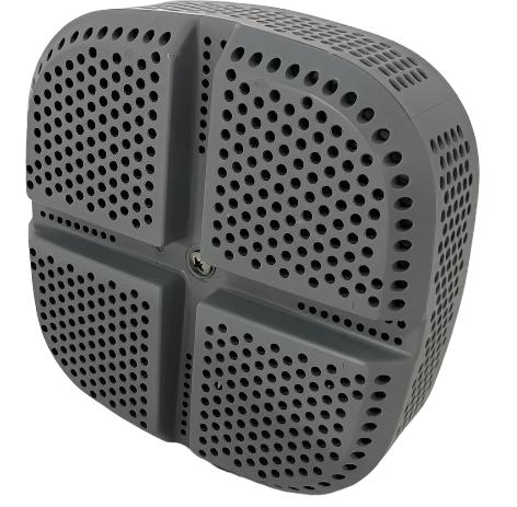 GRILLE D'ASPIRATION CARRÉ CHARCOAL BULLFROG 10-3420