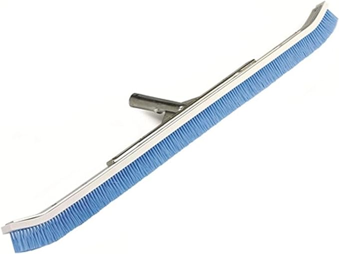 Pentair 24 in Professional Curved Brush with Aluminum Back and Blue Nylon Bristles – R111342