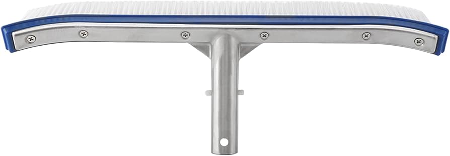 18 in luxury pool wall brush with aluminum back