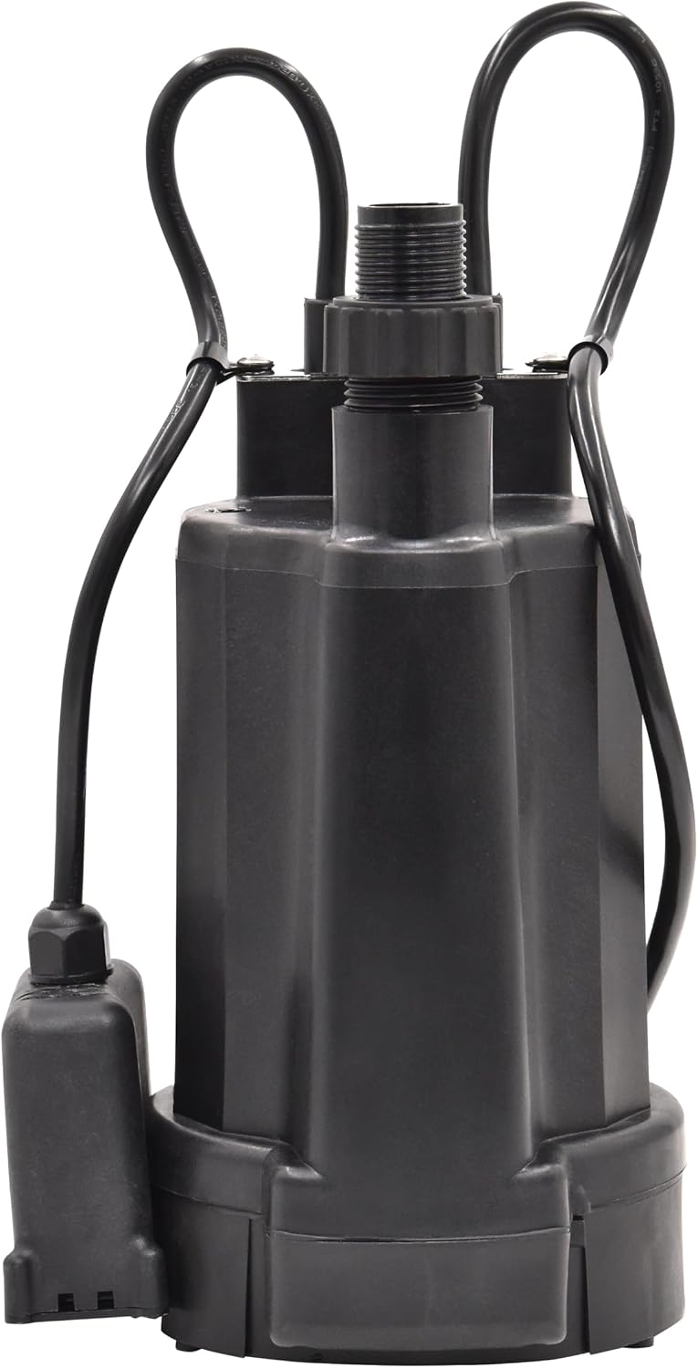 Superior Pump 91246 automatic utility pump – 1/4 HP, 1800 GPH
