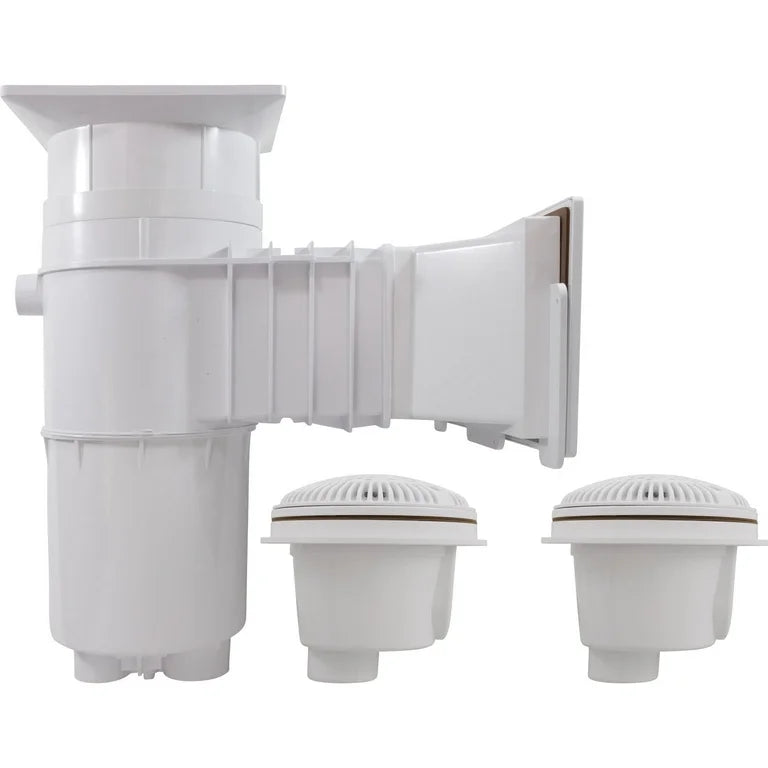 Wide Track Auto-Skim Skimmer with Bottom Drain – Hayward SP10852OMTE (white)