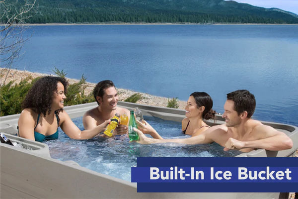 5-person Freeflow Excursion Premier Spa – Arctic White / Charcoal