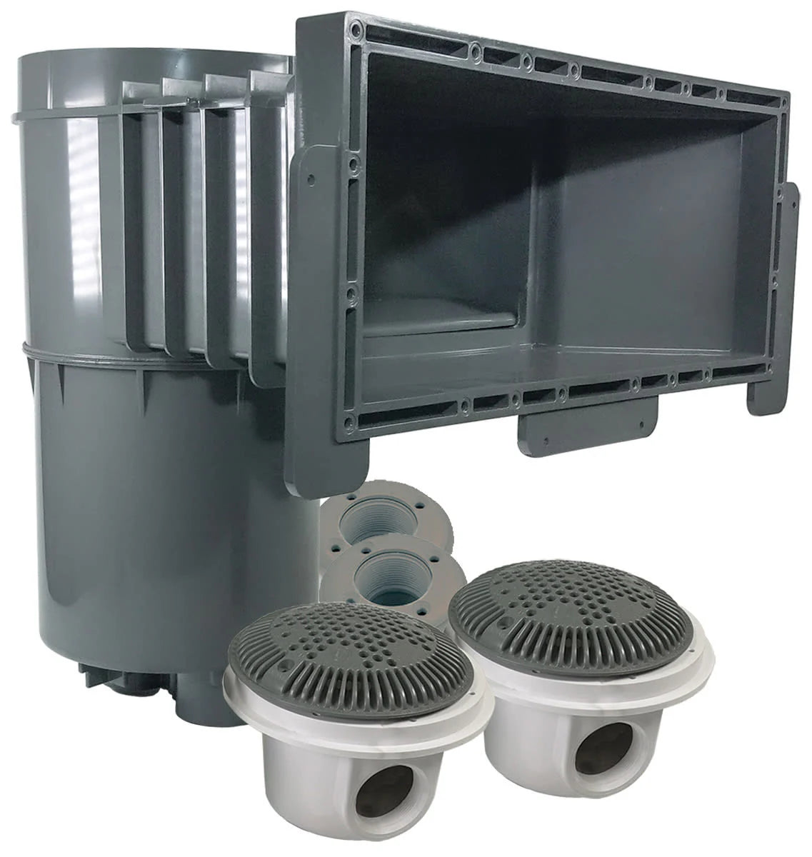 Écumoire Wide Track Auto-Skim avec drain de fond – Hayward SP10852OMTEDGR (gris foncé)