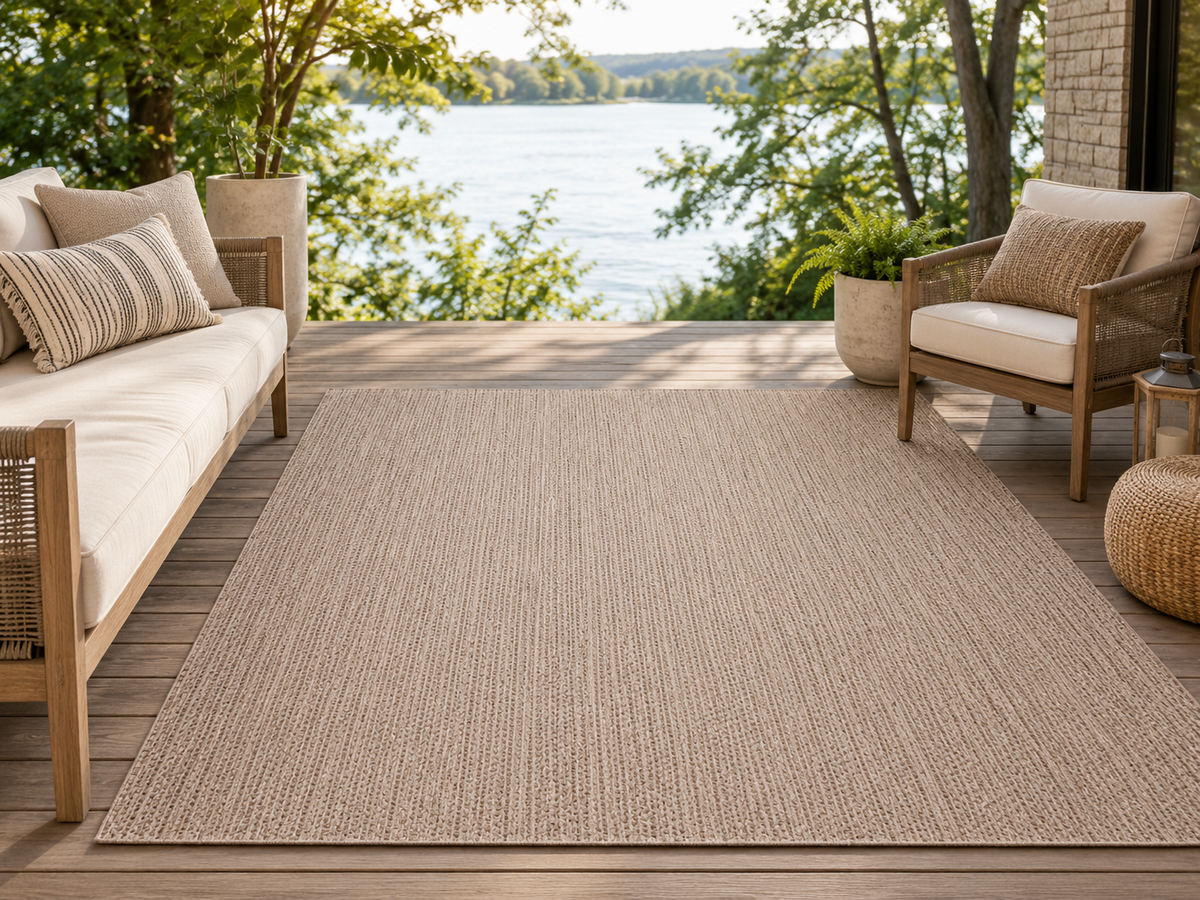 Treasure Garden Canyon Outdoor Rug – Taupe