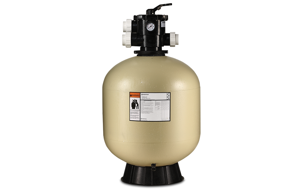 Pentair Tagelus® 24" Sand Filter (145385) – 2" 6-position Valve, Fiberglass Tank
