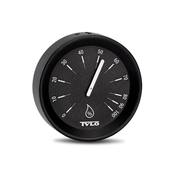 Tylö Brilliant Sauna Hygrometer – Matte Black Aluminum