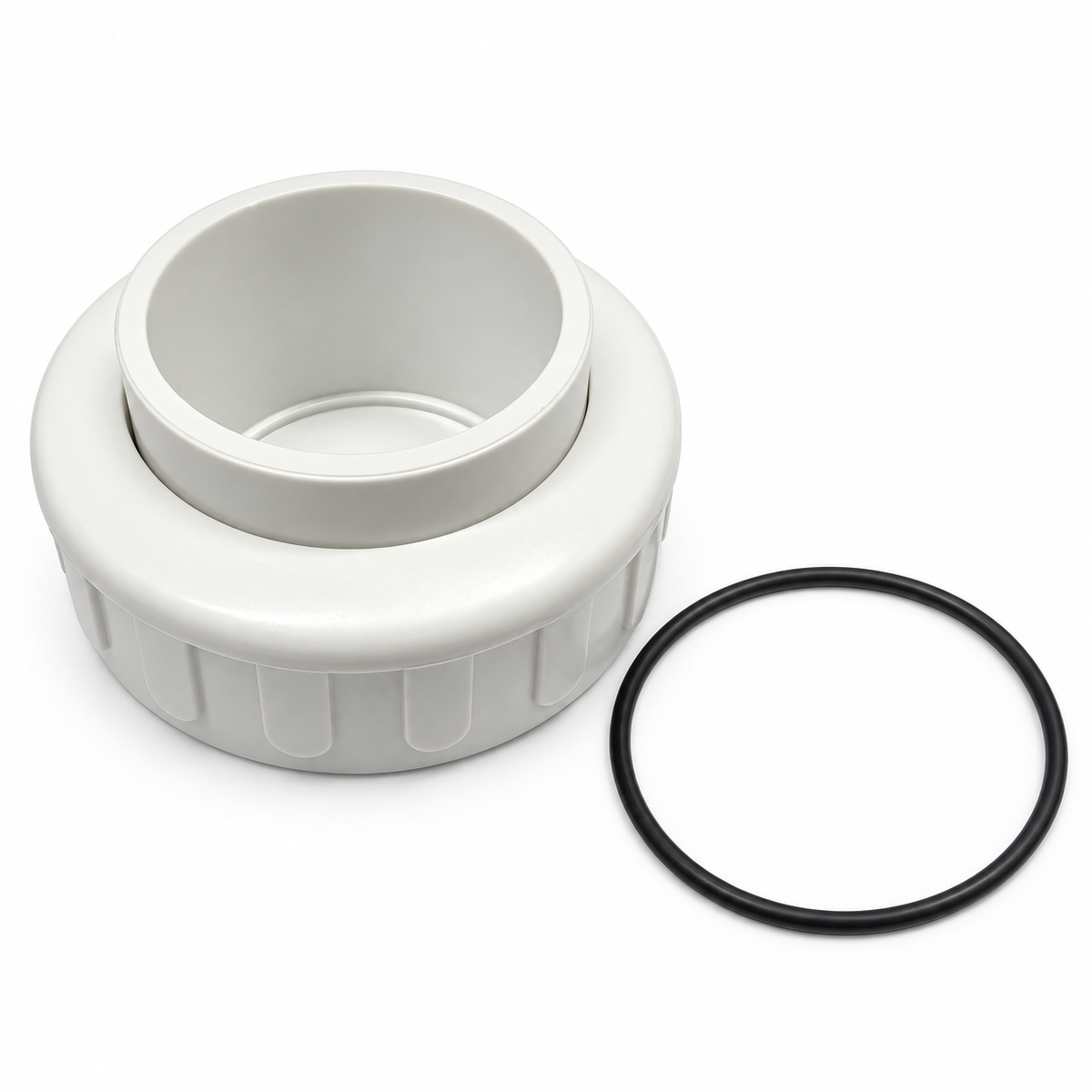 Bague de pompe Soma et Splash pour piscine creusée, raccord de 2 po slip avec joint torique noir
