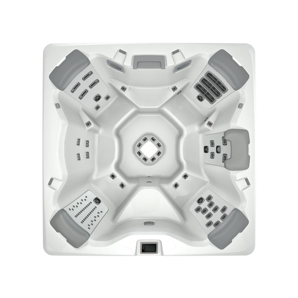 Spa Bullfrog A7 vu du dessus, illustration du modèle compatible; spa vendu séparément