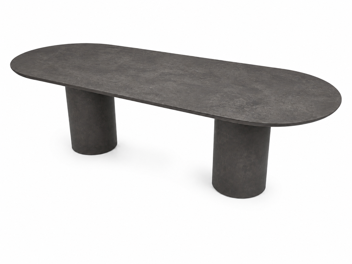 Atoll Java Dark Charcoal 87 in fiber cement table