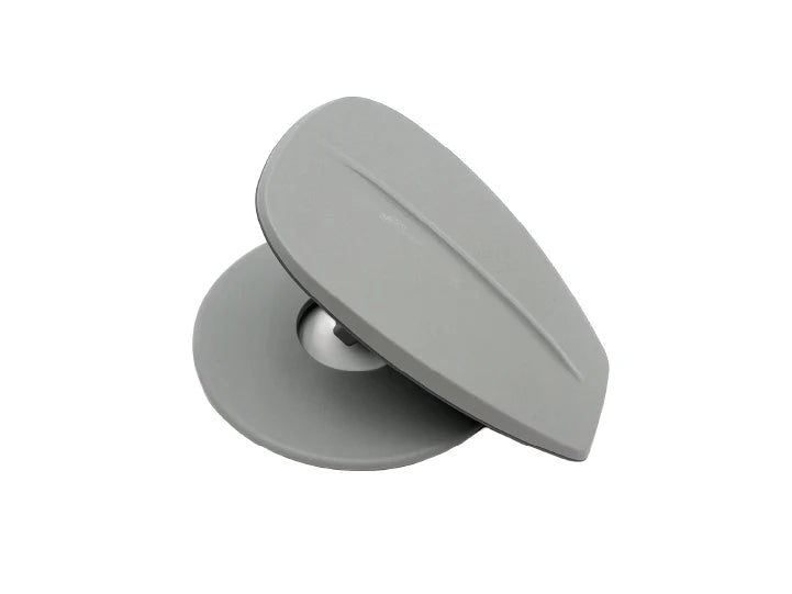 Levier gris Hot Spring 79462 pour valve de dérivation HSS 23-C avec sa base, vue de dessus