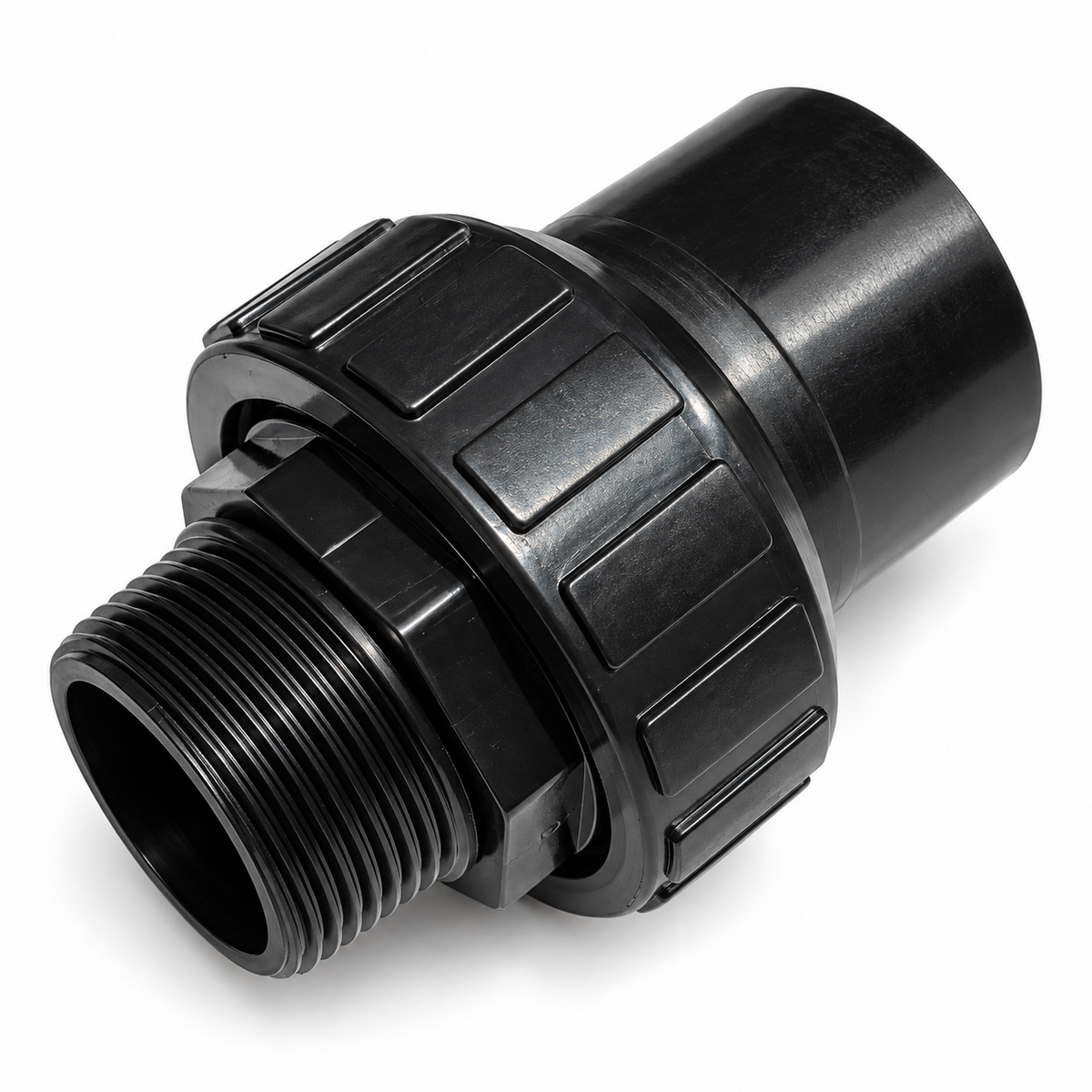 Union MOOV MFXSUN15 noire de 1,5 po avec joint torique pour filtre de piscine, vue assemblée