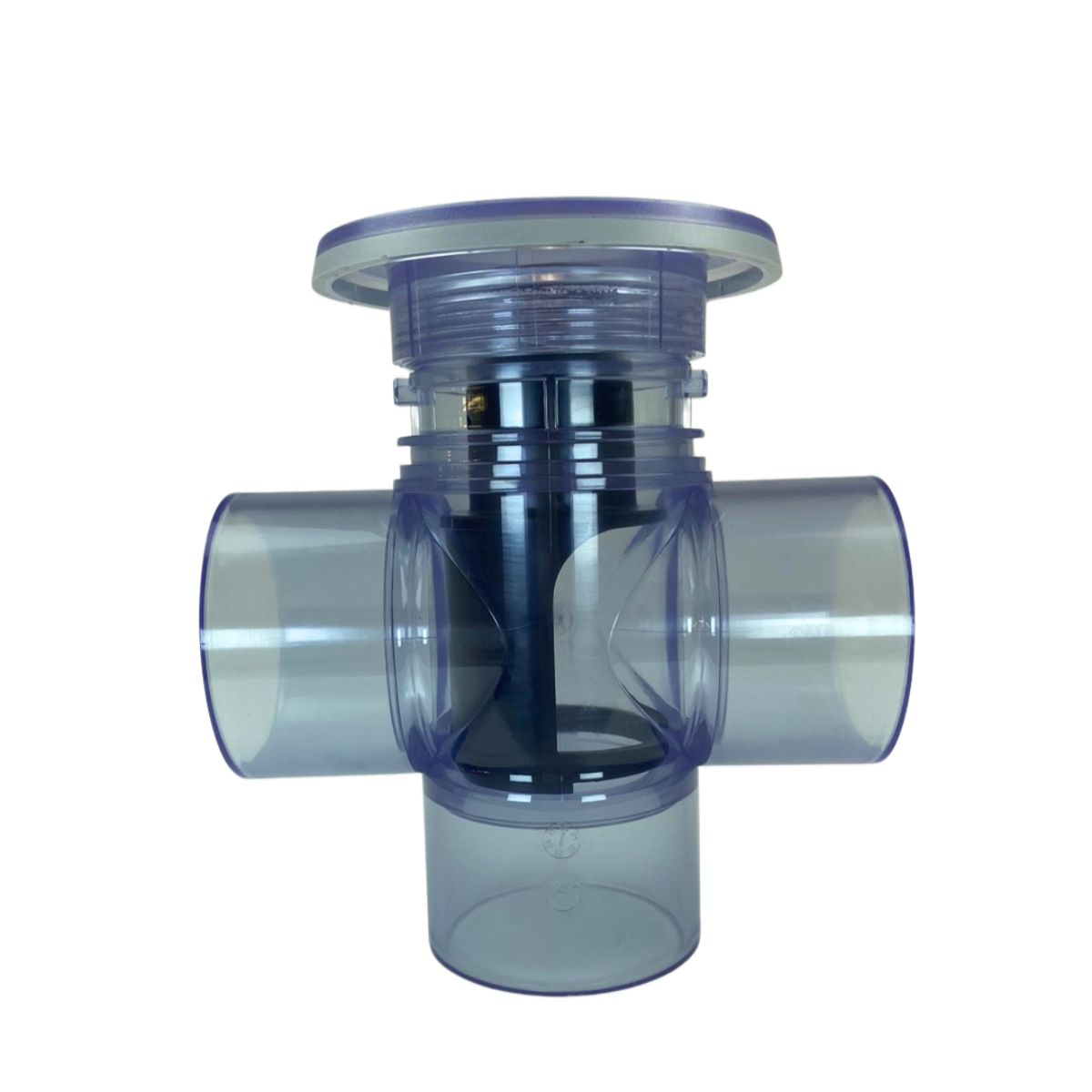 Valve de dérivation Hot Spring NXT 79703 à deux positions, corps transparent et trois raccords