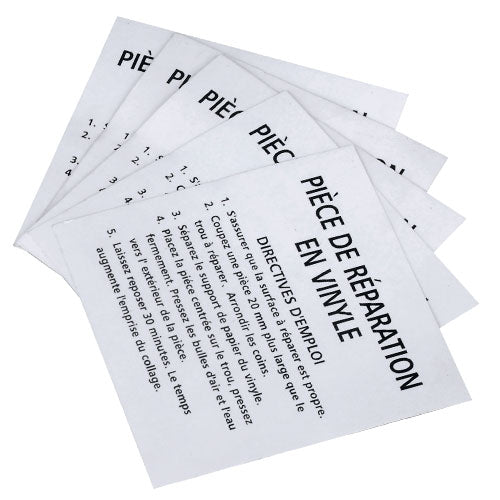 Ensemble de réparation autocollant pour toile de piscine – 5 pièces