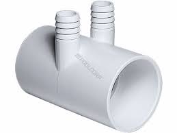 Manifold Waterway 2 in x 2 in with (2) 3/4 in barbed outlet fittings