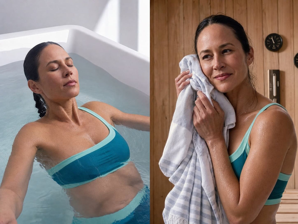 Routine sauna Tylö et bain froid Vigor pour le bien-être à la maison