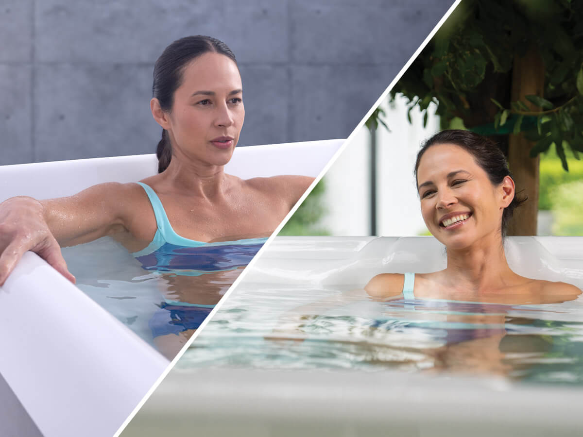 Thérapie par contraste chaud froid avec spa Hot Spring et bain froid