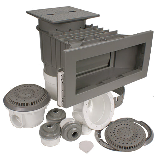 CMP Skimmer and Returns Kit – Wide Mouth Gray | Complete In-Ground Pool Set
