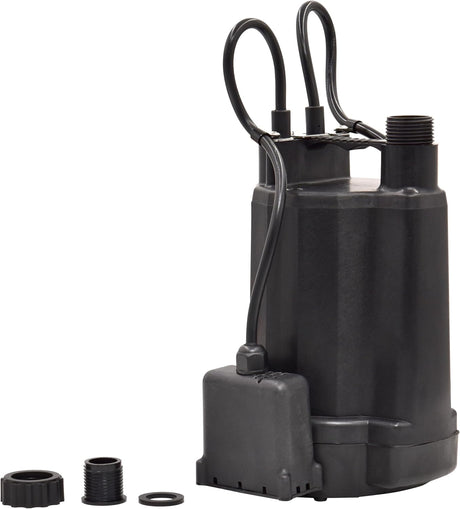 Superior Pump 91246 automatic utility pump – 1/4 HP, 1800 GPH