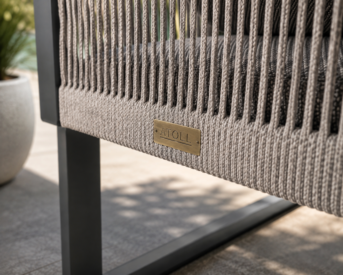 Square Oriental Bay Dining Chair by ATOLL | Contemporary Elegance and Superior Comfort  