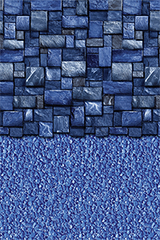 Blue Slate Streamstone Round and Oval for Above-Ground Pool