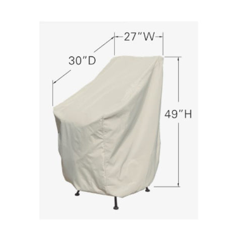 Treasure Garden CP111 Protective Cover – Stacked Chairs or Bar Stools – RhinoWeave Fabric