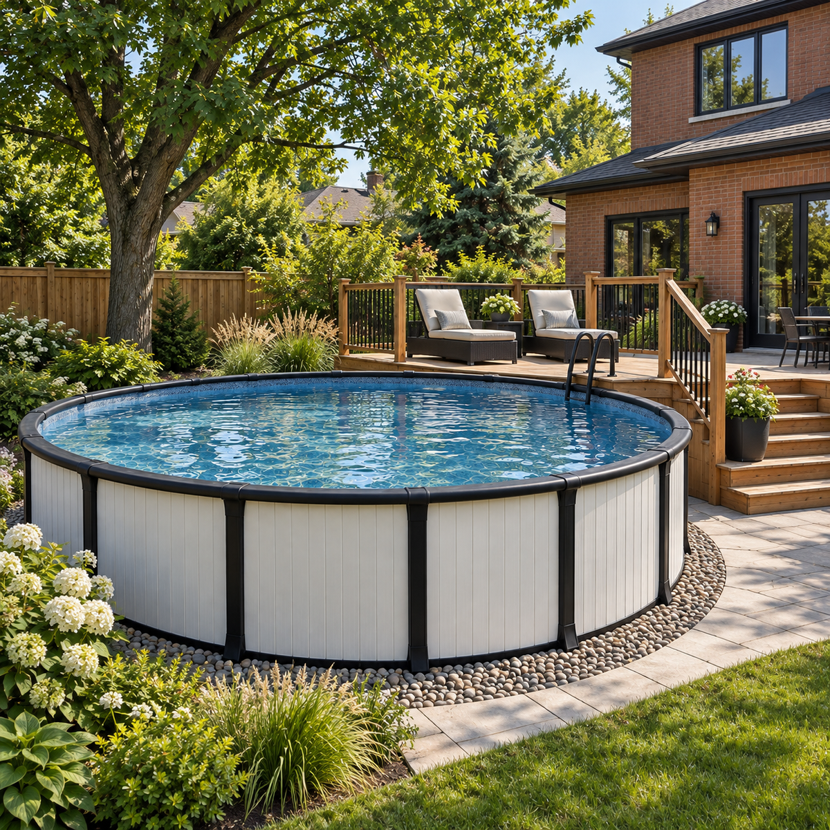 Présentation de la piscine hors terre Nordik en résine