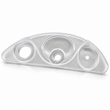 Pièce de chute d’eau Fantom 160-0109 en PMMA transparent, profil arrondi avec trois ouvertures, vendue seule