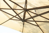 Parasol Cantilever Treasure Garden AG25T 10’ Carré Sand | Parasol Déporté 360° avec Inclinaison