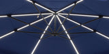 Parasol Cantilever Treasure Garden Starlux AKZ Plus 13’ Octogonal Vanilla | Mât Déporté avec Lumières LED