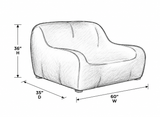 Ratana cover for outdoor loveseat – 60 x 35 x 36 in