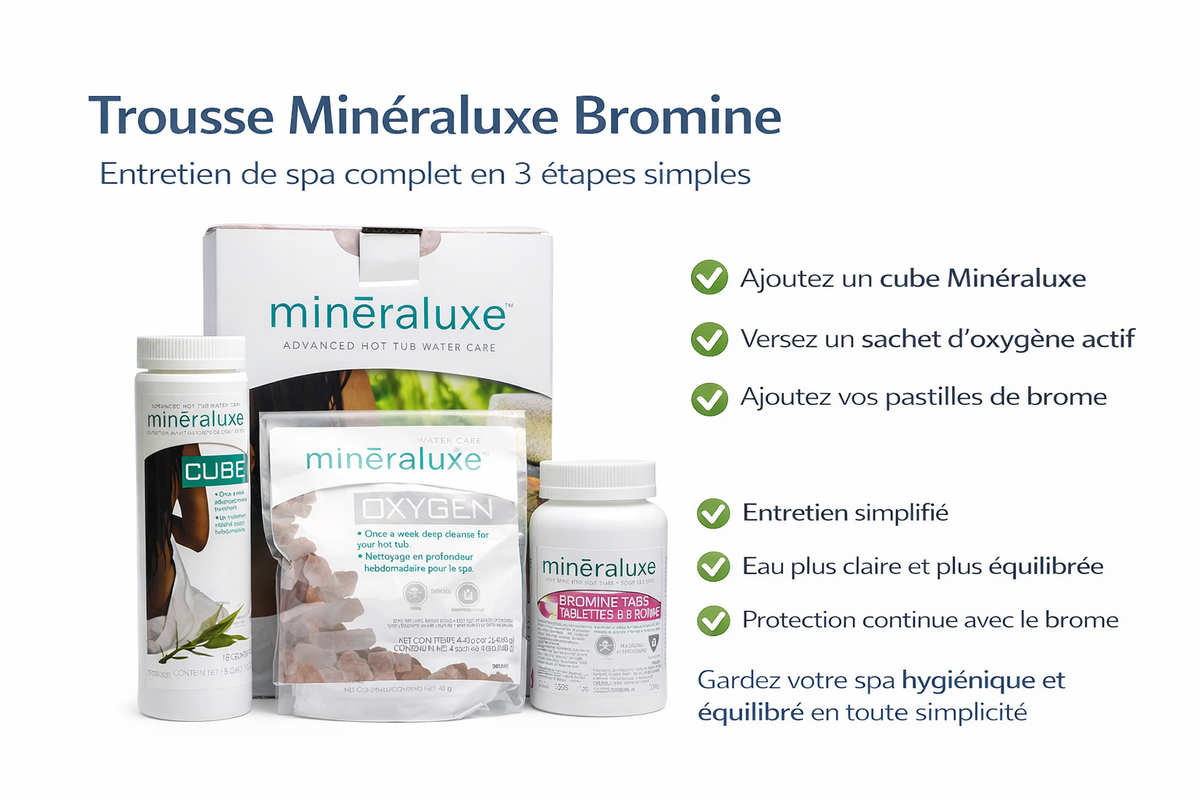 Minéraluxe Bromine Kit - Simplified Spa Maintenance (1 Month)