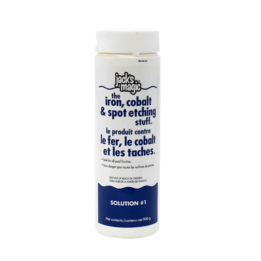 Jack's Magic Product against iron, cobalt, and stains - Solution #1