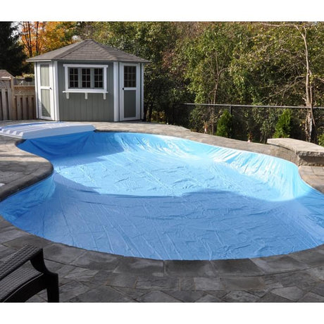 Custom Lock-In winter cover for in-ground pool Seahorse Pool