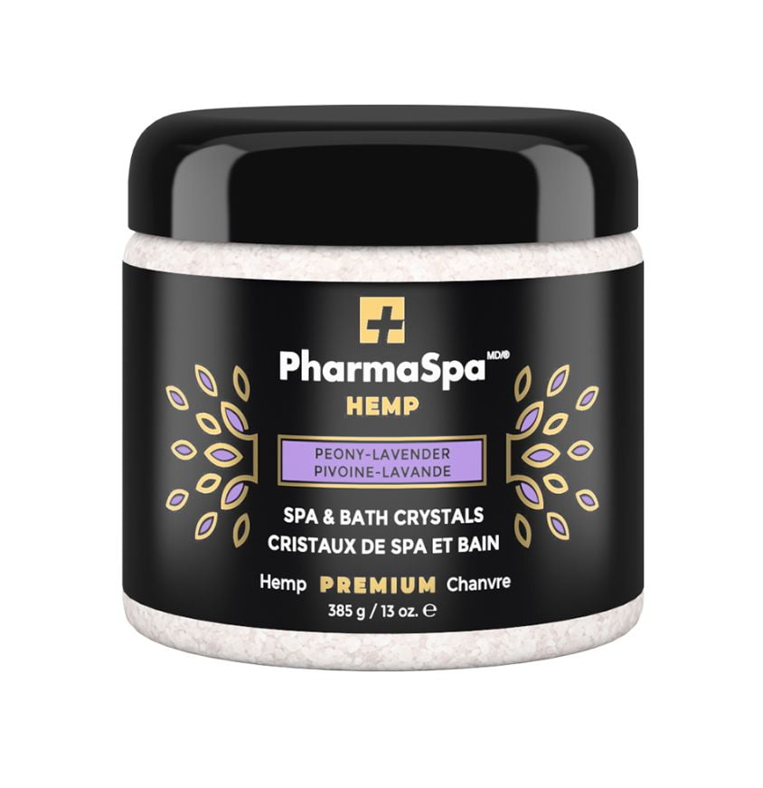 PharmaSpa Hemp Peony Lavender Crystals for spa – 385 g