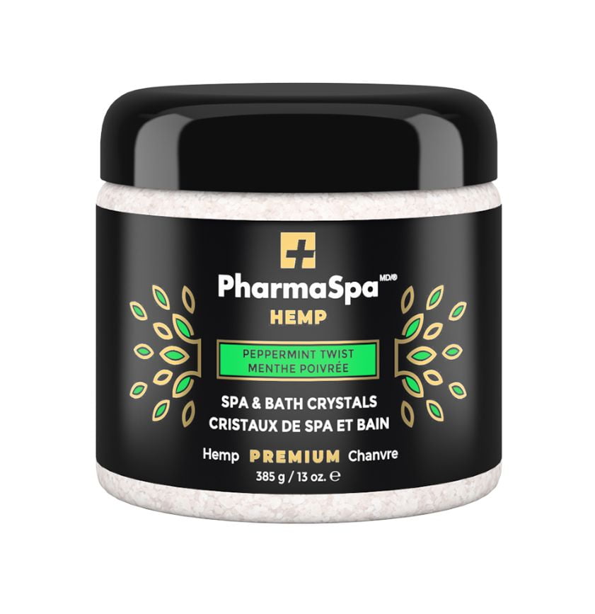 PharmaSpa Hemp Peppermint Crystals for spa – 385 g