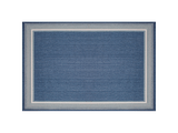 Seaside Harbor Blue Outdoor Rug – Blue patio rug with spa and natural border