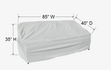Treasure Garden PFC733 — Large Cover for Sofa (couch) – pale gray