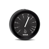 Tylö Brilliant Sauna Hygrometer – Matte Black Aluminum