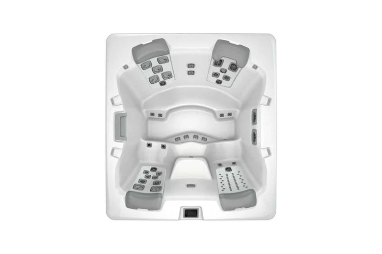 Spa Bullfrog A6 vu du dessus, illustration du modèle compatible; spa vendu séparément