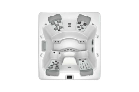Spa Bullfrog A6 vu du dessus, illustration du modèle compatible; spa vendu séparément