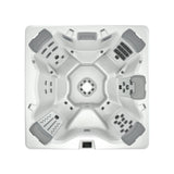 Spa Bullfrog A7 vu du dessus, illustration du modèle compatible; spa vendu séparément