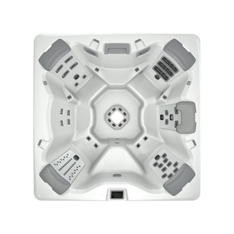 Spa Bullfrog A7 vu du dessus, illustration du modèle compatible; spa vendu séparément