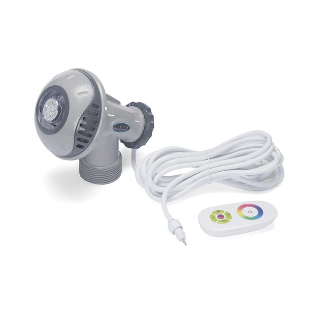 Ensemble lumière Carvin Starbright 94132800G gris avec cordon et télécommande