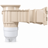 Vue de profil de l’écumoire Waterway Renegade beige avec couvercle carré