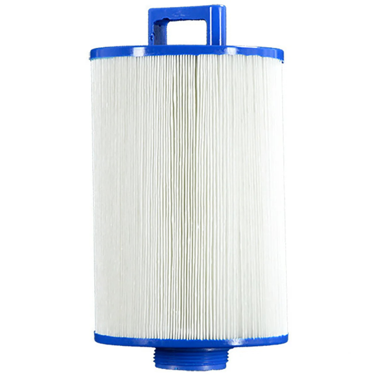Filtre de spa Pleatco PDM25P4 avec poignée bleue et raccord fileté inférieur