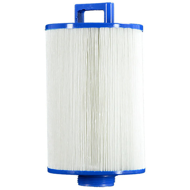 Filtre de spa Pleatco PDM25P4 avec poignée bleue et raccord fileté inférieur