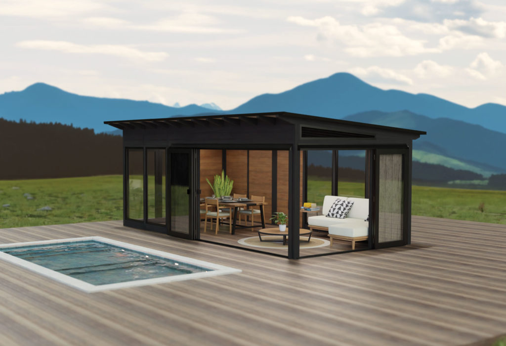 Gazebo Visscher Baker 11 x 14 – Rallonge de 80 po