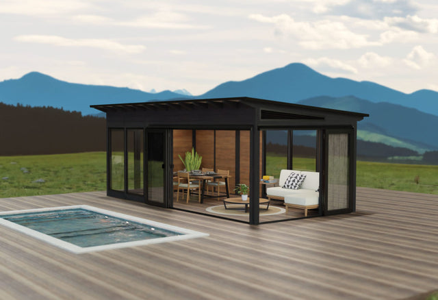 Gazebo Visscher Baker 11 x 14 – Rallonge de 80 po