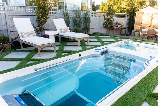 Aménagement d’un Endless Pools E2000 avec deux zones