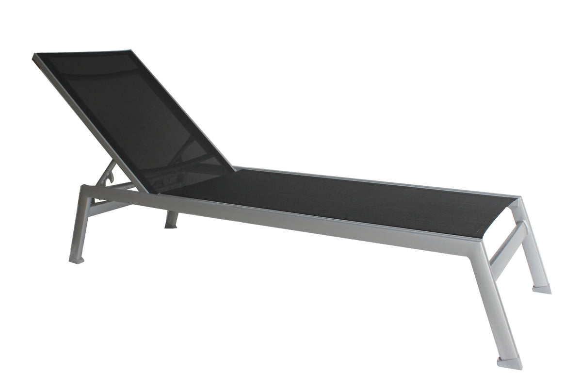 Ratana Collection Lucca Black Chaise Longue